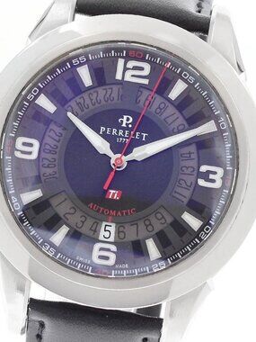 PERRELET Titanium 3 Hands A5007 Date black Dial Automatic Men's Watch_949707